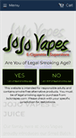 Mobile Screenshot of jojovapes.com