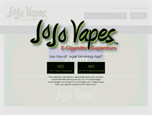 Tablet Screenshot of jojovapes.com